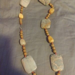 Handmade stone necklace